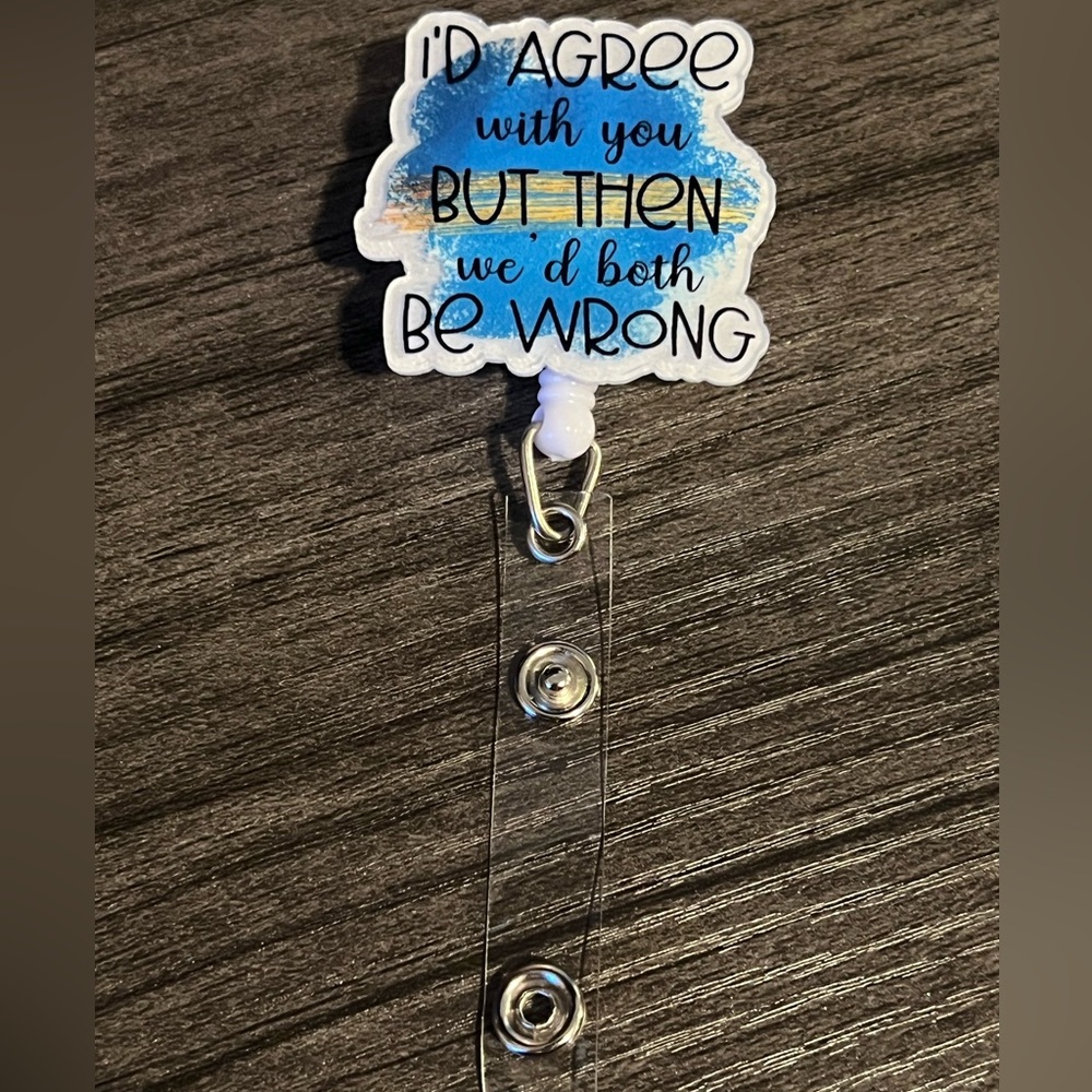 Funny badge reel